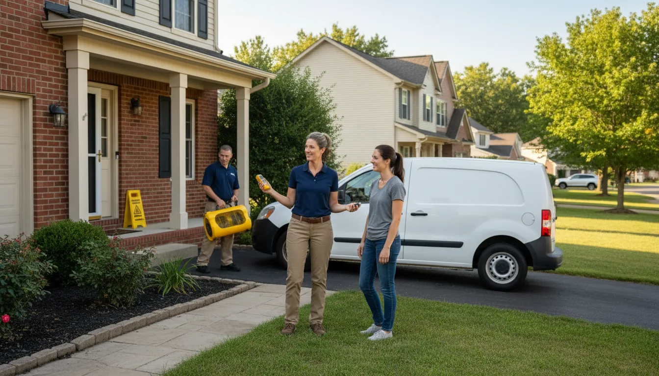 Residential water damage restoration in Mountain View, HI